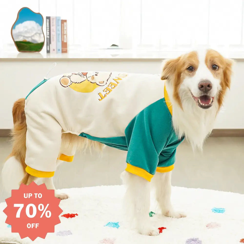 ペット ゴールデンレトリバー 四脚服 中・大型犬 猫服 猫用品 秋冬 犬用 スウェット フリース ラブラドール ID2436