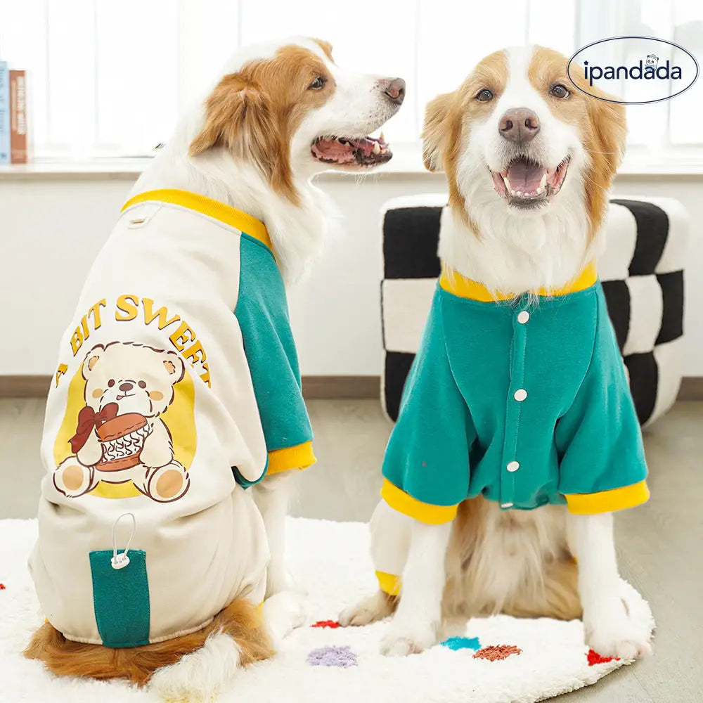 ペット ゴールデンレトリバー 四脚服 中・大型犬 猫服 猫用品 秋冬 犬用 スウェット フリース ラブラドール ID2436