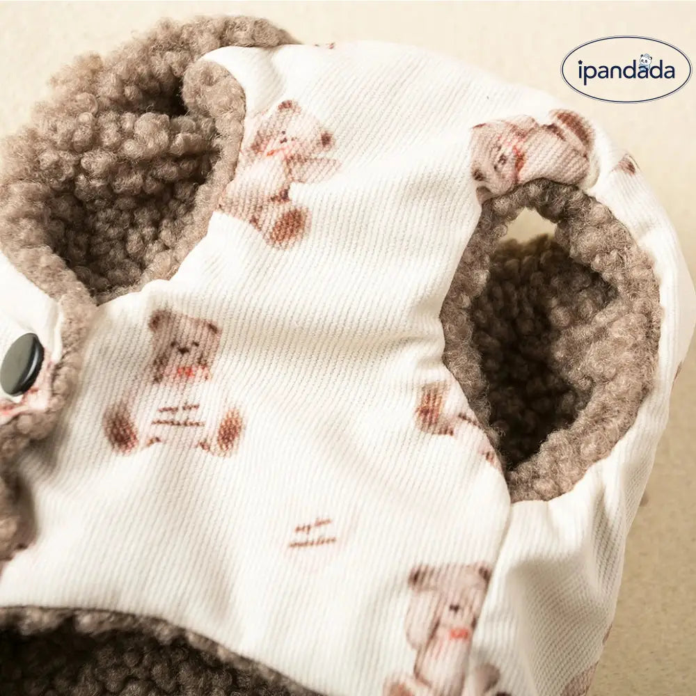 ペット 秋冬 二足 加厚 服 テディ ビション ポメラニアン ネコ 可愛い 服 保温 ウェア ID2767