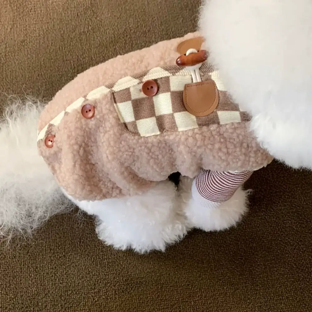 ペット 秋冬 服 タイディ ビション ヨークシャー 小型犬 ポメラニアン 猫用 犬用 服 秋 保温 マスコット ベスト ID3288 ピンク / XS