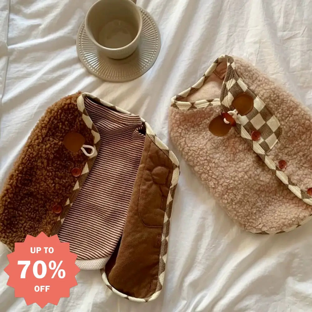 ペット 秋冬 服 タイディ ビション ヨークシャー 小型犬 ポメラニアン 猫用 犬用 服 秋 保温 マスコット ベスト ID3288