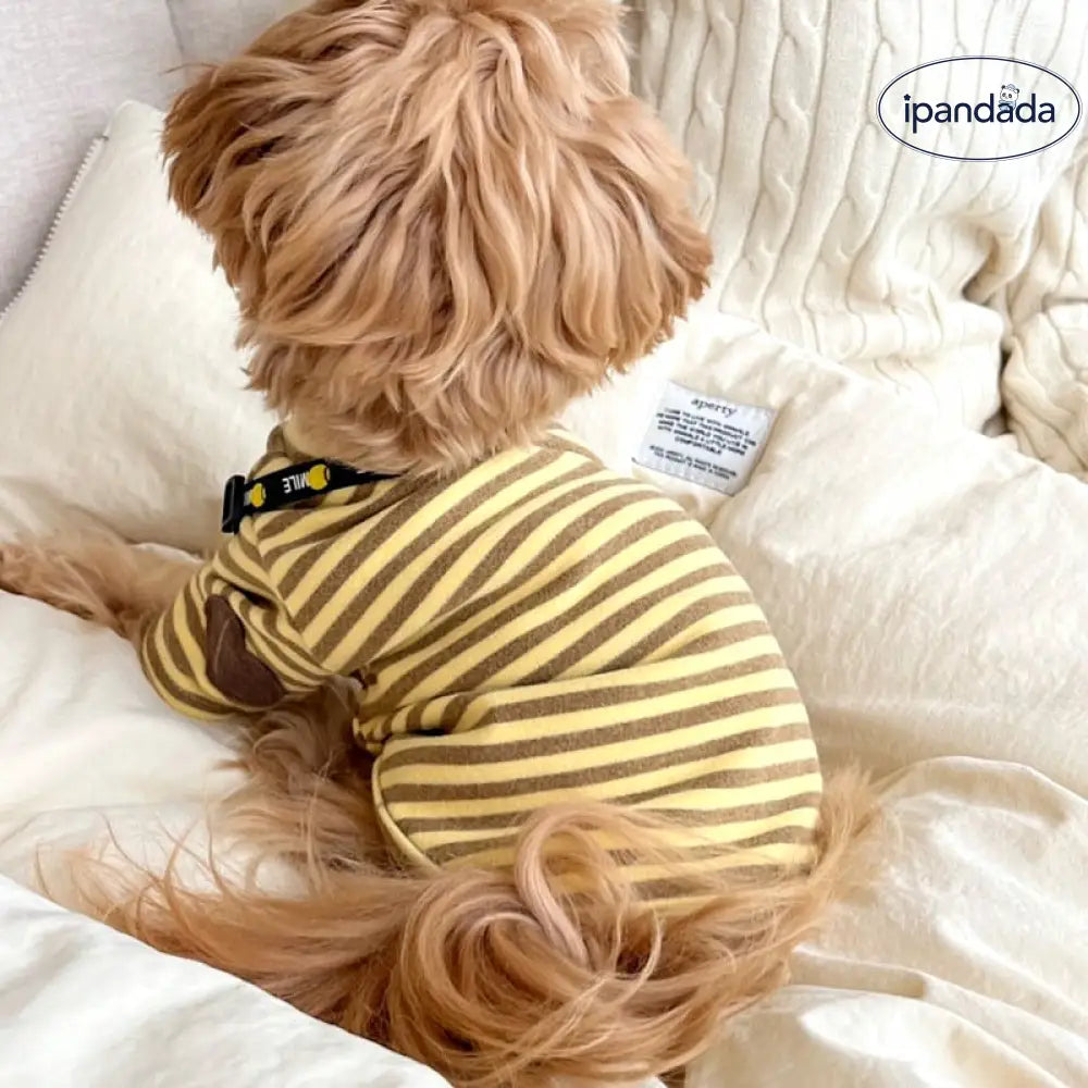 ペット 犬服 春夏 薄手 タイディ ビション ポメラニアン ヨークシャーテリア 小型犬 猫服 ストライプ インナーシャツ ID2434