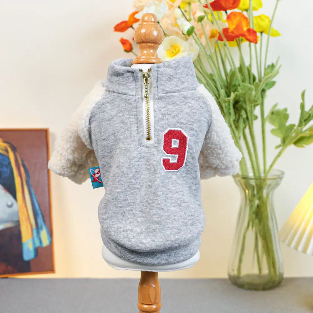 ペット用 ペット服 犬猫服 秋冬 新作 保温 ジップアップ コート 裏起毛 保温 ID2429 タイプ⑤ / XS