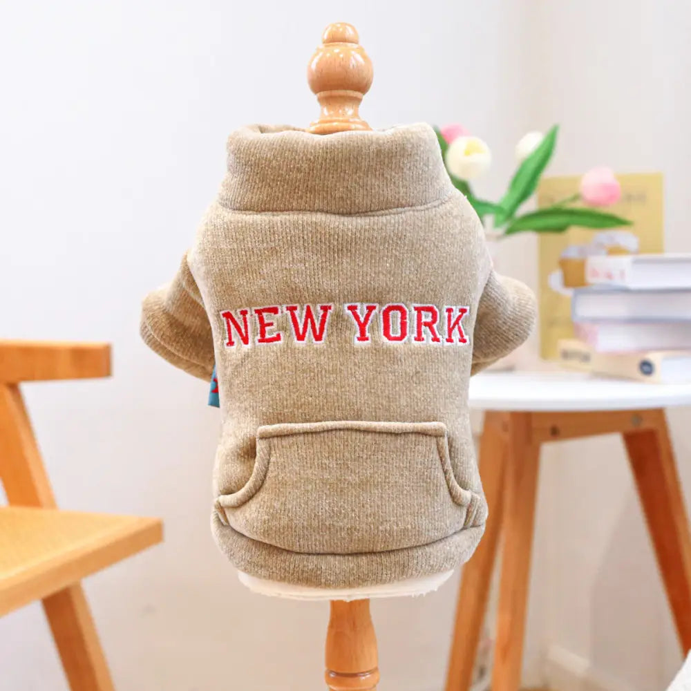 ペット用 ペット服 犬猫服 秋冬 新作 保温 ジップアップ コート 裏起毛 保温 ID2429 タイプ② / XS