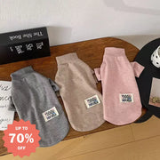 ペット用 服 猫用 犬用 ハイネック インナーシャツ ダークカラー 汚れに強い 高弾力 長袖 肌触りの良い 通気性 ID2410