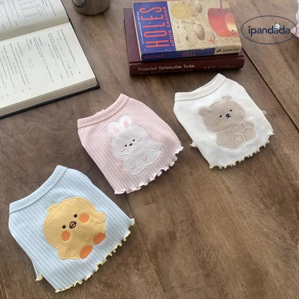 ペット用服 タイディー・ビション犬用 小型子犬 ヨークシャー・ポメラニアン・シュナウザー用 夏用Tシャツ 薄手 ID2220