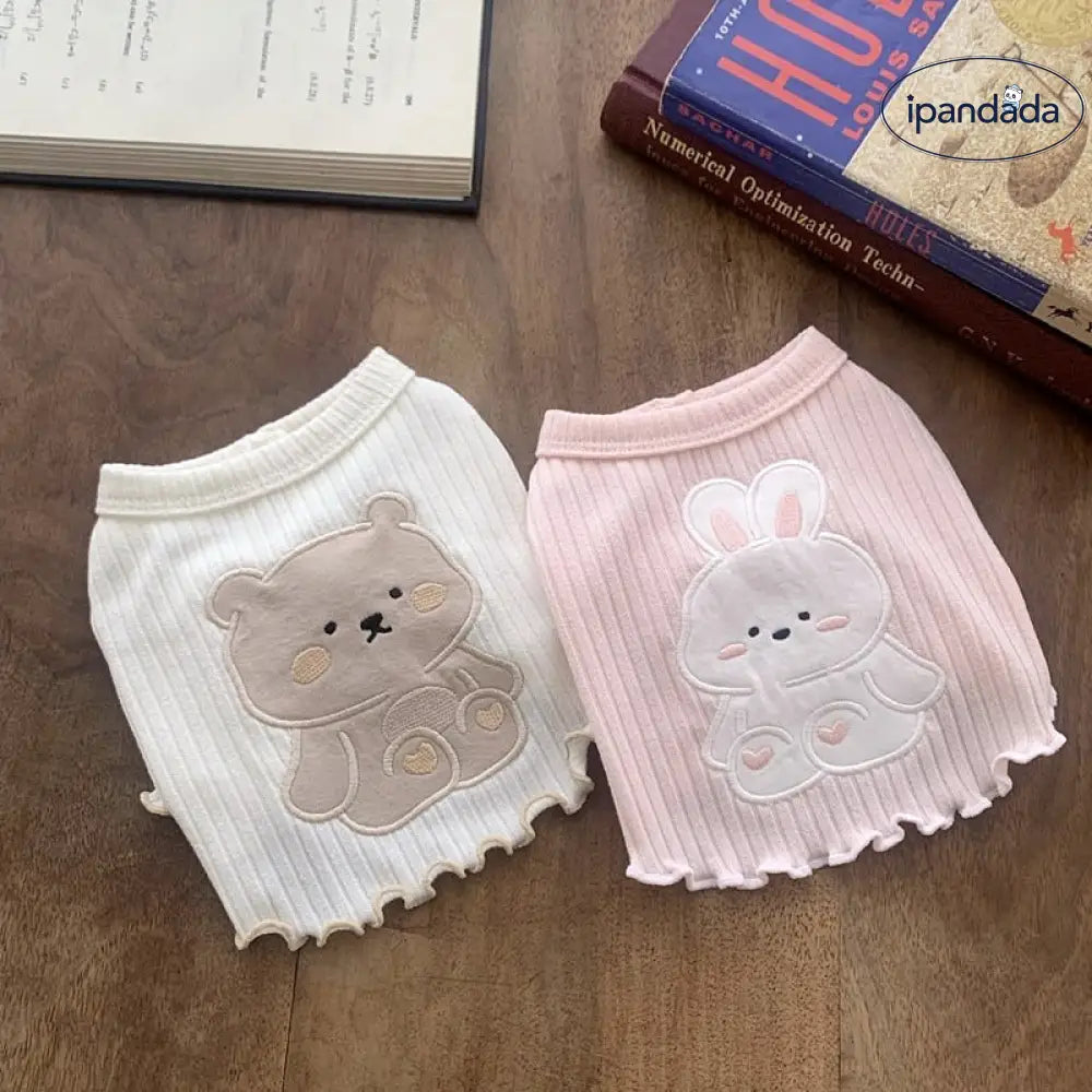 ペット用服 タイディー・ビション犬用 小型子犬 ヨークシャー・ポメラニアン・シュナウザー用 夏用Tシャツ 薄手 ID2220