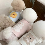 ペット用服 タイディー・ビション犬用 小型子犬 ヨークシャー・ポメラニアン・シュナウザー用 夏用Tシャツ 薄手 ID2220