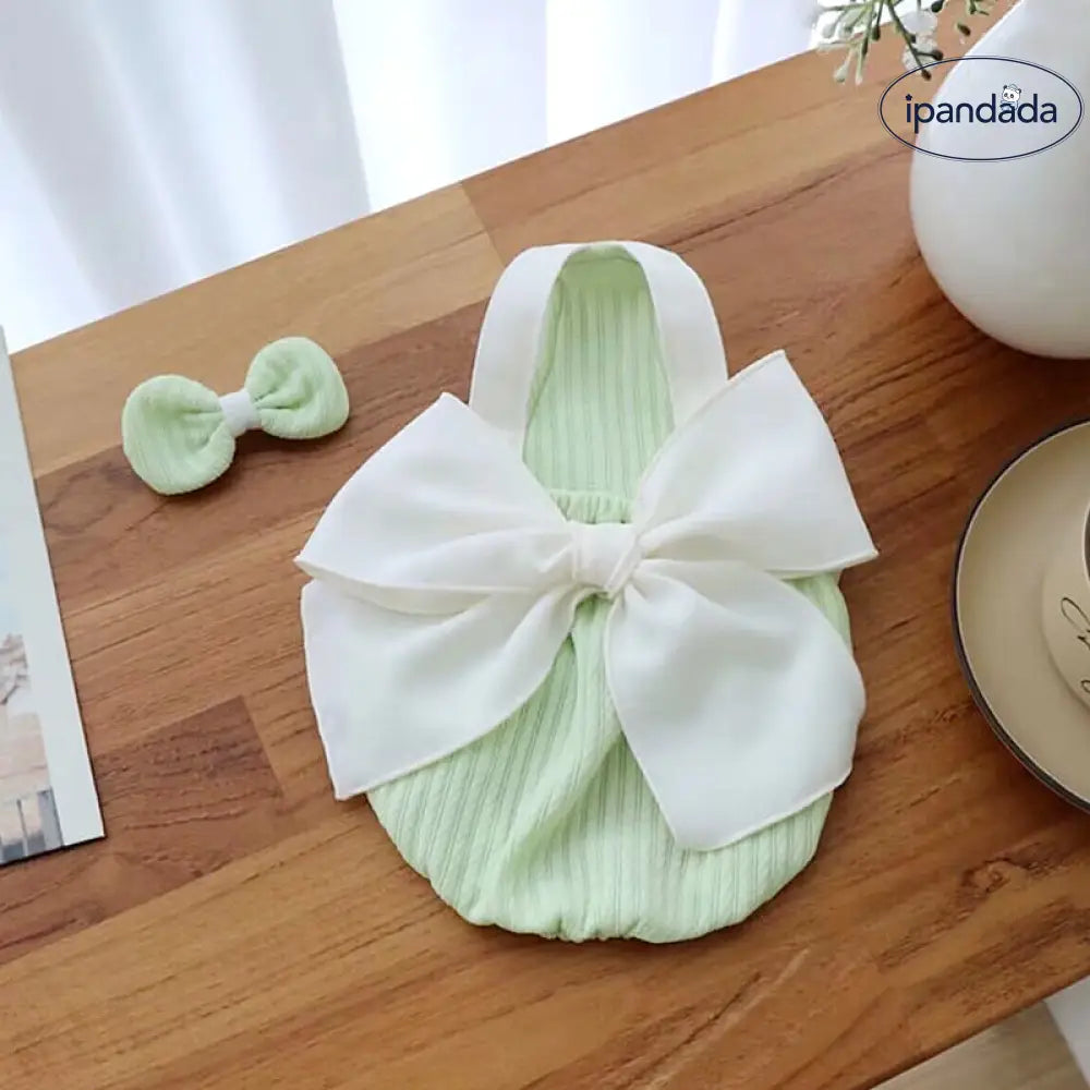 ID1365  ペット用 リボンストラップ トイプードル・ポメラニアン・ビション・ヨーキー専用 猫対応 薄手軽量 通気性抜群 抗菌 洗える おしゃれ かわいい