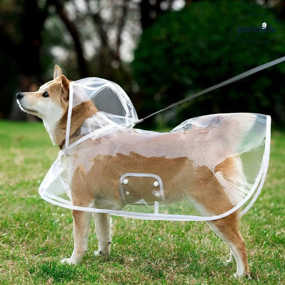 ペット用レインコート 透明 犬用レインコート メーカー直卸 1個から卸売可能 防水 防風 ペット服 大型犬用 ID1925