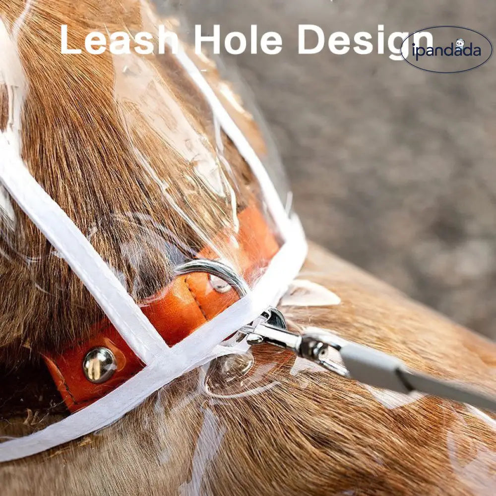 ペット用レインコート 透明 犬用レインコート メーカー直卸 1個から卸売可能 防水 防風 ペット服 大型犬用 ID1925