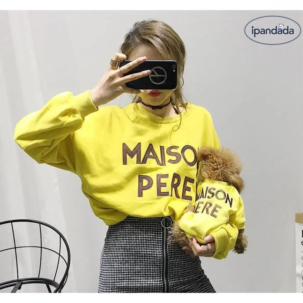 犬 服 パーカー 秋冬 ドッグウェア 犬の服 ペットとお揃いTシャツ ペット親子お揃い ペア犬用 長袖 厚手 防寒 ペット服 ペット用品 ペットウェア 犬用品 ID2270