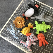 ID836 ペットおもちゃ 子犬用 歯磨き 綿ロープ 結び目 噛む耐久性 トイプードル ビション・フリーゼ 小型犬 安全素材 洗える 引っ張り遊び おもちゃ人形 ペット用品＞おもちゃ
