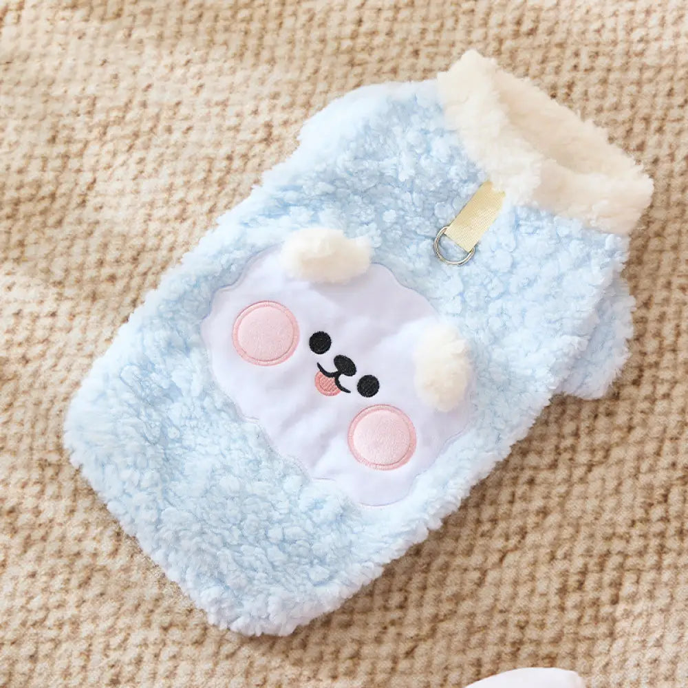 ペットウェア 猫犬 秋冬 加毛 厚手 かわいい 超萌 犬服 小型犬 中型犬 防寒 保温 セーター ID2901 タイプ③ / S