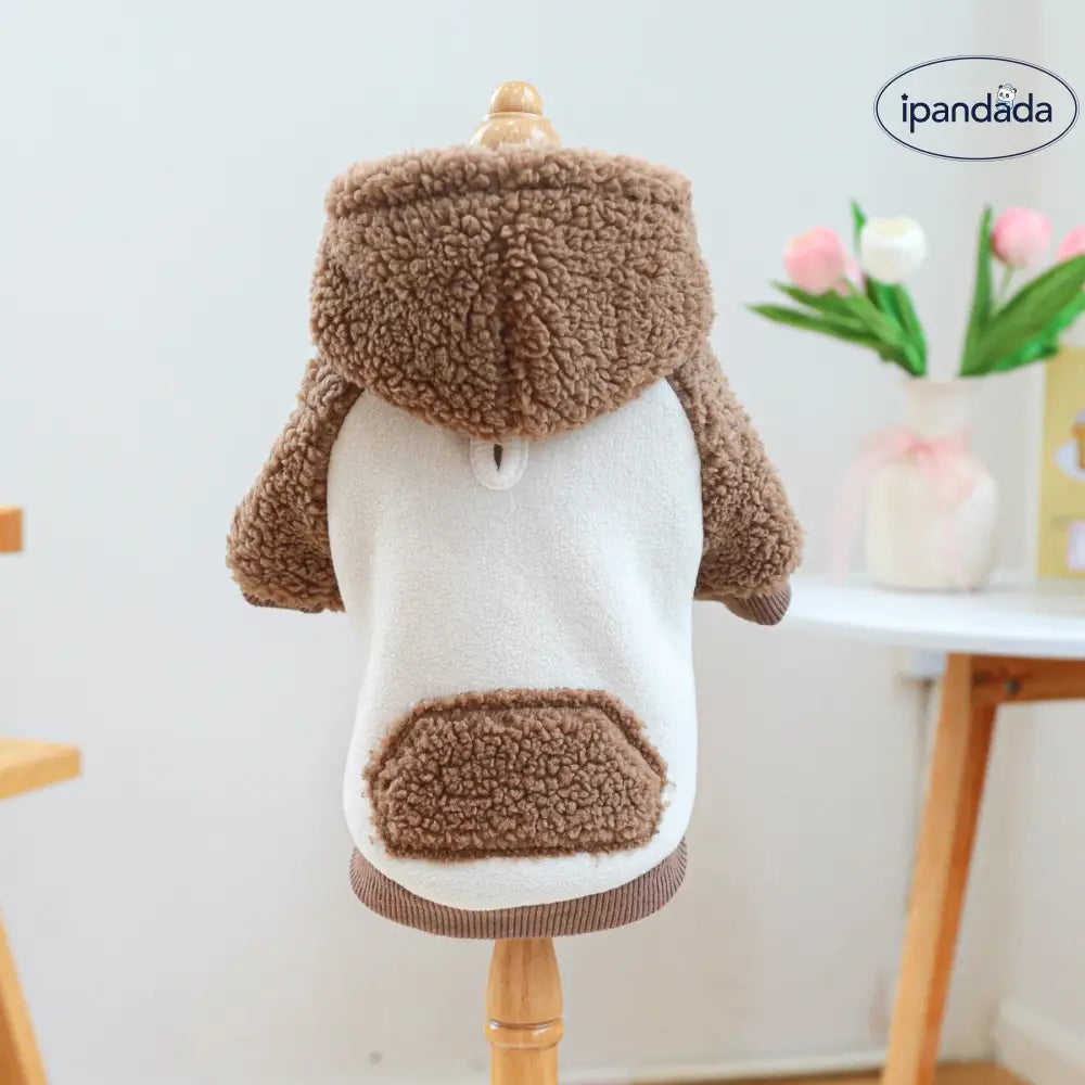 ペットウェア 犬 猫 服 秋冬用 保温 ボアフリース 韓国風 スウェットシャツ ID3465