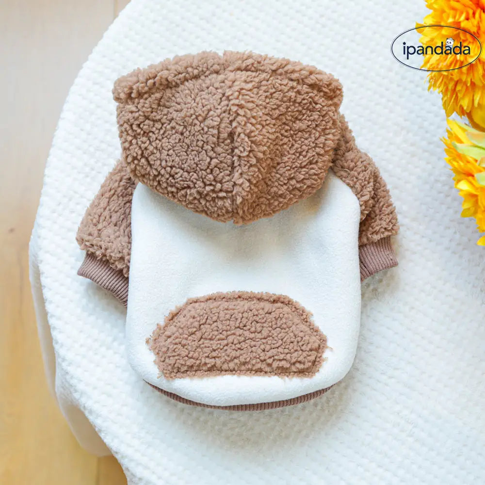 ペットウェア 犬 猫 服 秋冬用 保温 ボアフリース 韓国風 スウェットシャツ ID3465