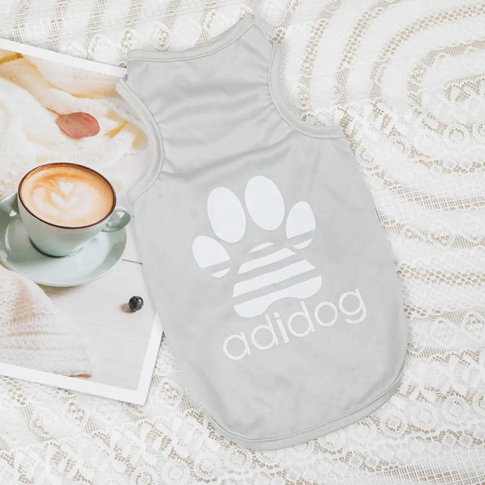 ID618 犬服 ドッグウェア adidog the dog face UVカット 虫よけ 紫外線防止 XS~2XL 熱中症対策 タンクトップ 伸縮性抜群 ノースリーブ 日焼け予防 抜け毛防止 部屋着 パジャマ プレゼント 誕生日