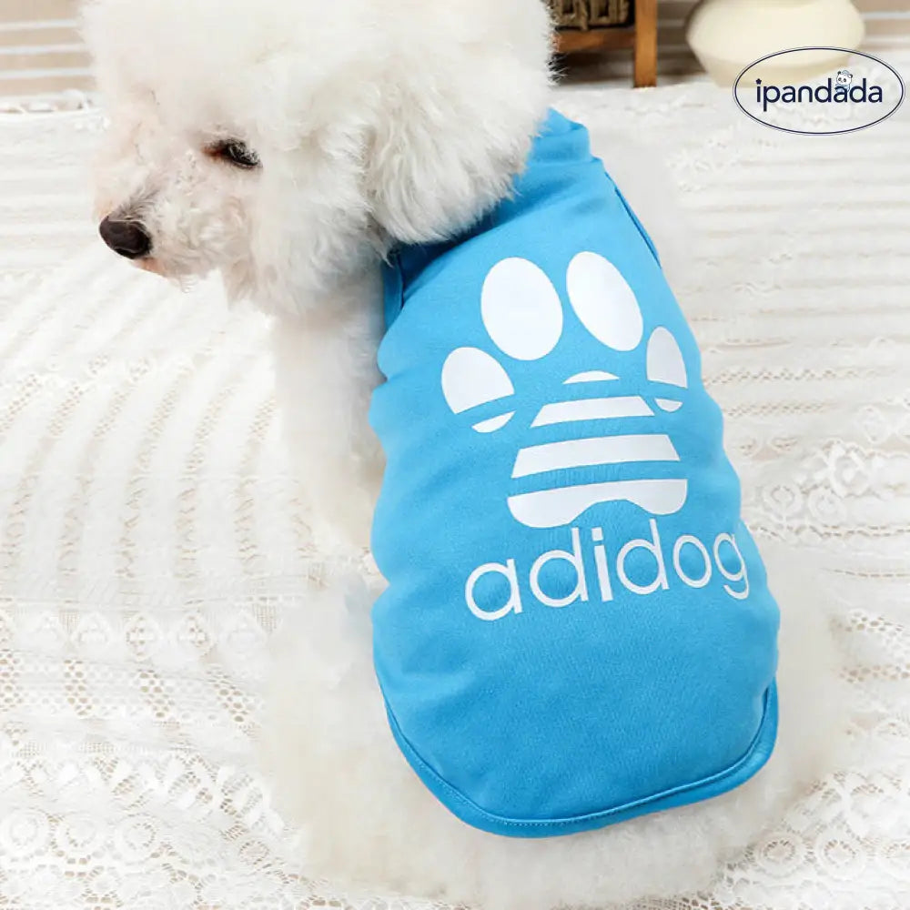 ID618 犬服 ドッグウェア adidog the dog face UVカット 虫よけ 紫外線防止 XS~2XL 熱中症対策 タンクトップ 伸縮性抜群 ノースリーブ 日焼け予防 抜け毛防止 部屋着 パジャマ プレゼント 誕生日