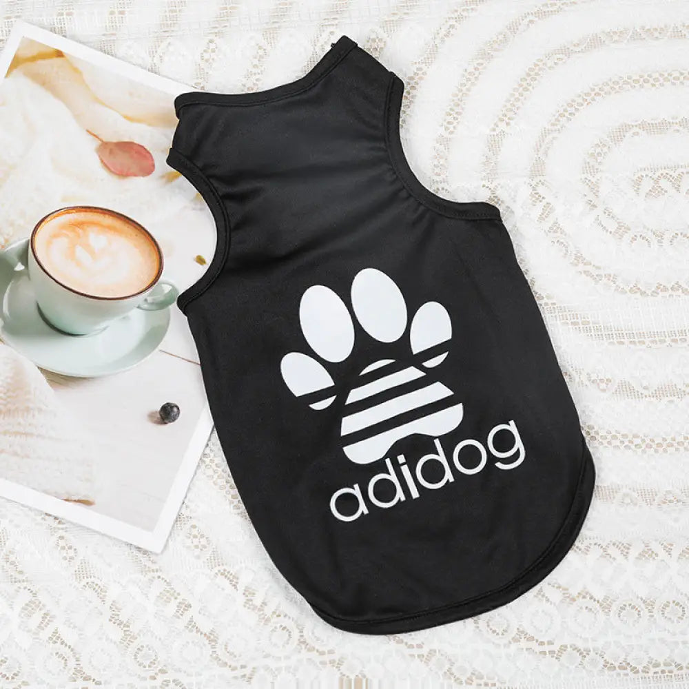 ID618 犬服 ドッグウェア adidog the dog face UVカット 虫よけ 紫外線防止 XS~2XL 熱中症対策 タンクトップ 伸縮性抜群 ノースリーブ 日焼け予防 抜け毛防止 部屋着 パジャマ プレゼント 誕生日