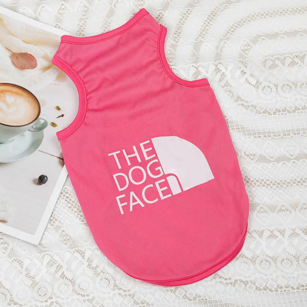 ID618 犬服 ドッグウェア adidog the dog face UVカット 虫よけ 紫外線防止 XS~2XL 熱中症対策 タンクトップ 伸縮性抜群 ノースリーブ 日焼け予防 抜け毛防止 部屋着 パジャマ プレゼント 誕生日