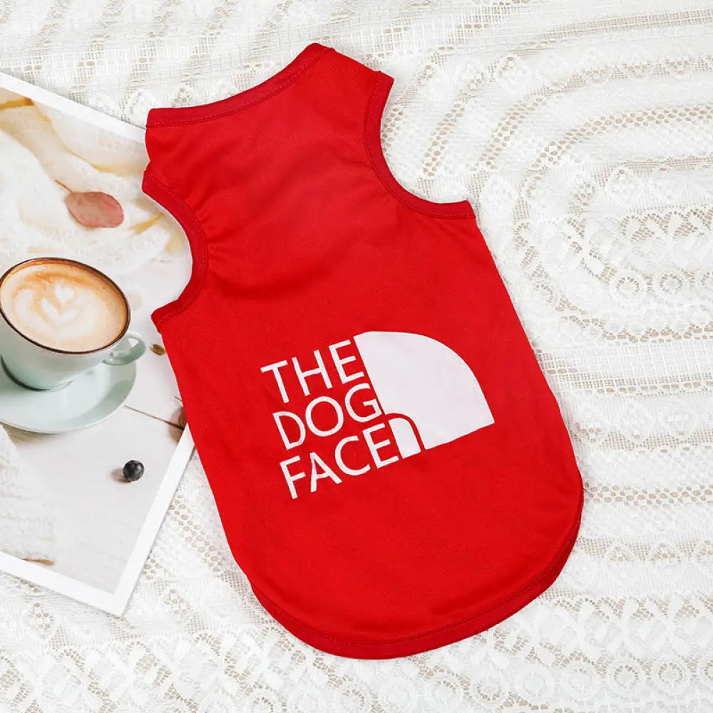 ID618 犬服 ドッグウェア adidog the dog face UVカット 虫よけ 紫外線防止 XS~2XL 熱中症対策 タンクトップ 伸縮性抜群 ノースリーブ 日焼け予防 抜け毛防止 部屋着 パジャマ プレゼント 誕生日