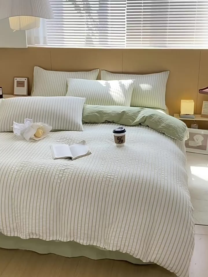 コットンツイルシンプル寝具シーツキルトカバメートルピュアコットン4