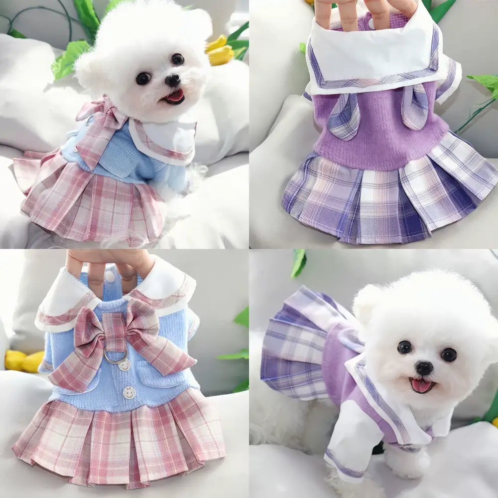 プリンセスドレス 小型犬の服 春秋用 テディ ベア、ビション フリーゼ、ポメラニアン、シュナウザーなどの小型犬 幼犬 ペット用 秋冬用 ID2275