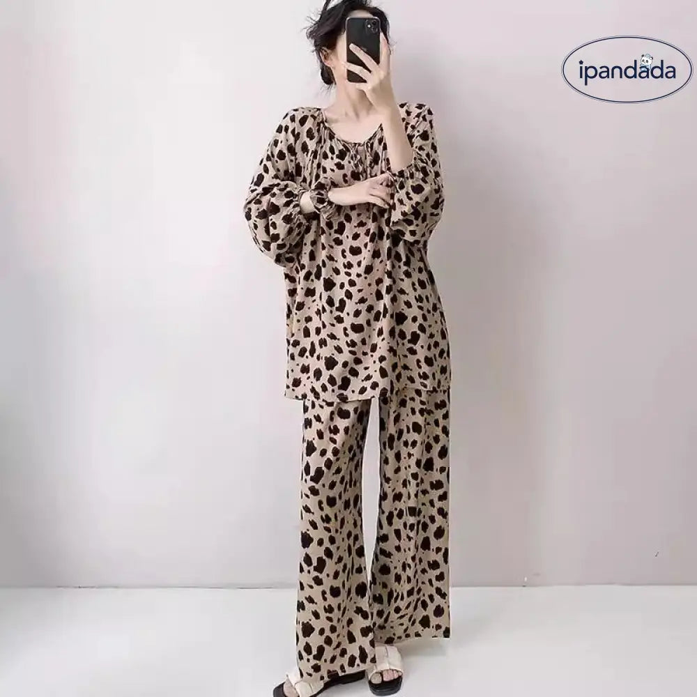 プルオーバー パジャマ レディース 春秋 セットアップ パジャマ ラウンジウェア 長袖 エアコン服 ルームウェア ID2426