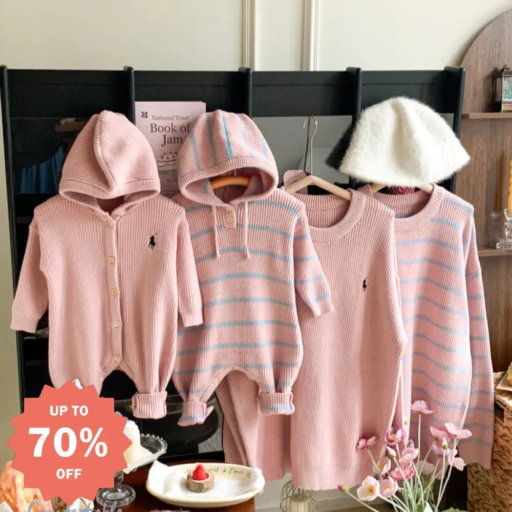 親子 スウェット 秋冬 ファミリーウェア フード付き ロングスリーブ ID3938