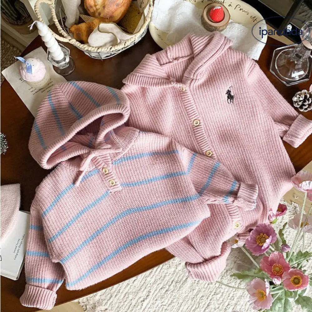 親子 スウェット 秋冬 ファミリーウェア フード付き ロングスリーブ ID3938