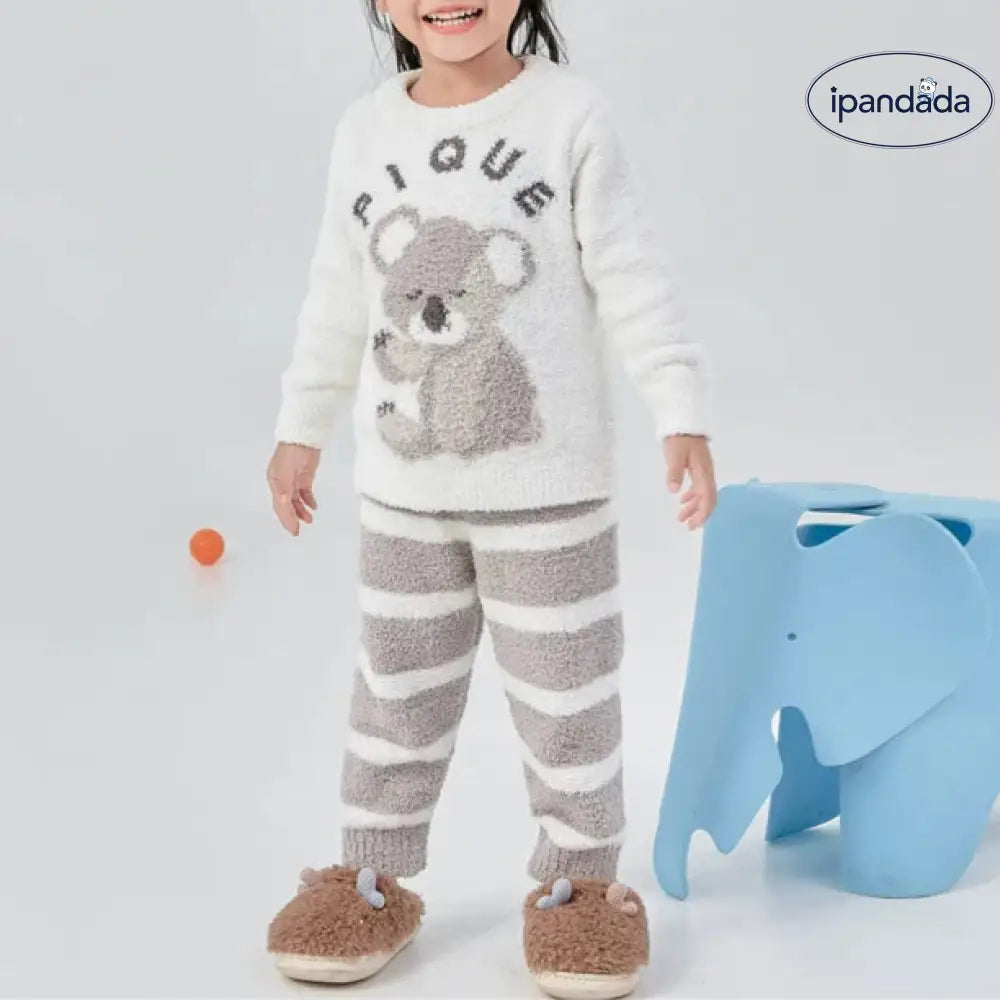 コアラ 子供服 キッズ KIDS 長袖 あったか パジャマ おしゃれ 防寒 暖かい 寝巻き セットアップ キッズパジャマ ルームウェア ベビー＆キッズ＞キッズ