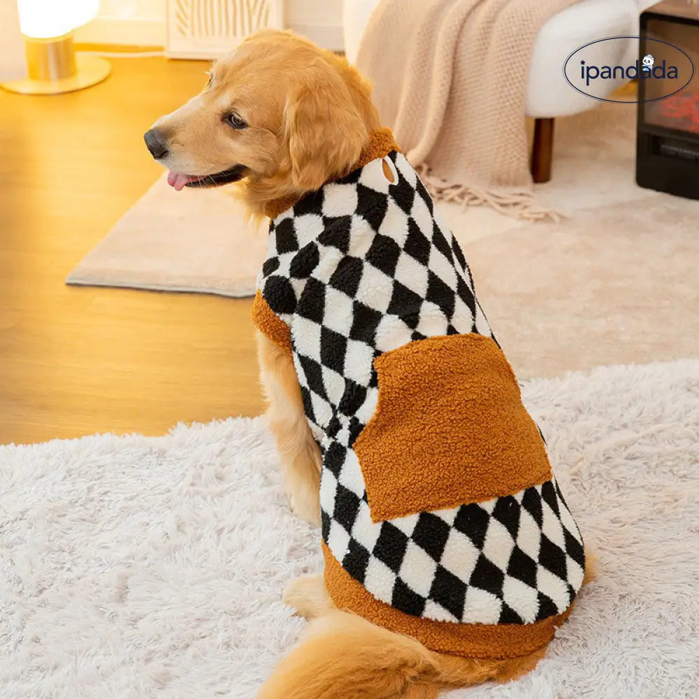 秋冬 大型犬 フリース ベスト 中型 大型犬 ゴールデンレトリバー サモエド 二足 コットン ジャケット ペット用 大型犬 服 ID2752