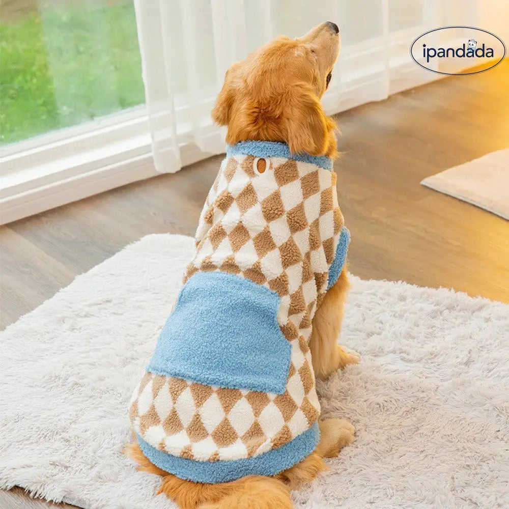 秋冬 大型犬 フリース ベスト 中型 大型犬 ゴールデンレトリバー サモエド 二足 コットン ジャケット ペット用 大型犬 服 ID2752