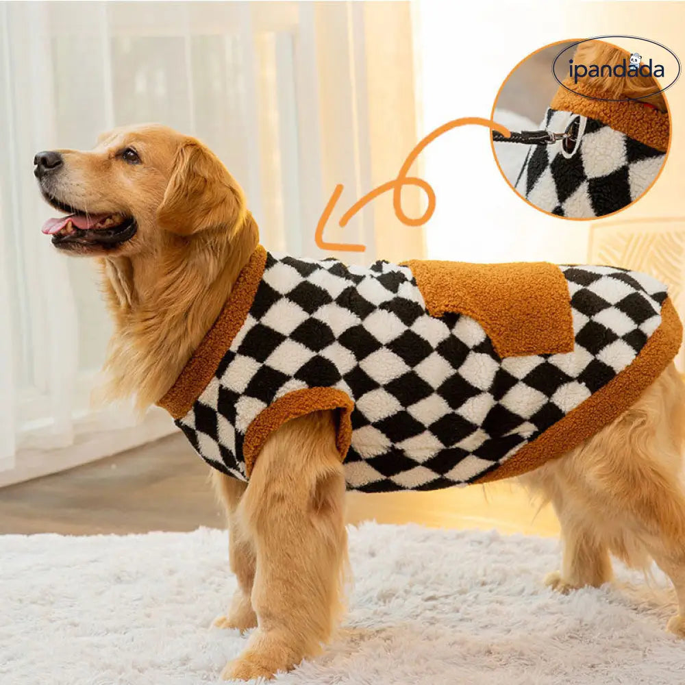 秋冬 大型犬 フリース ベスト 中型 大型犬 ゴールデンレトリバー サモエド 二足 コットン ジャケット ペット用 大型犬 服 ID2752