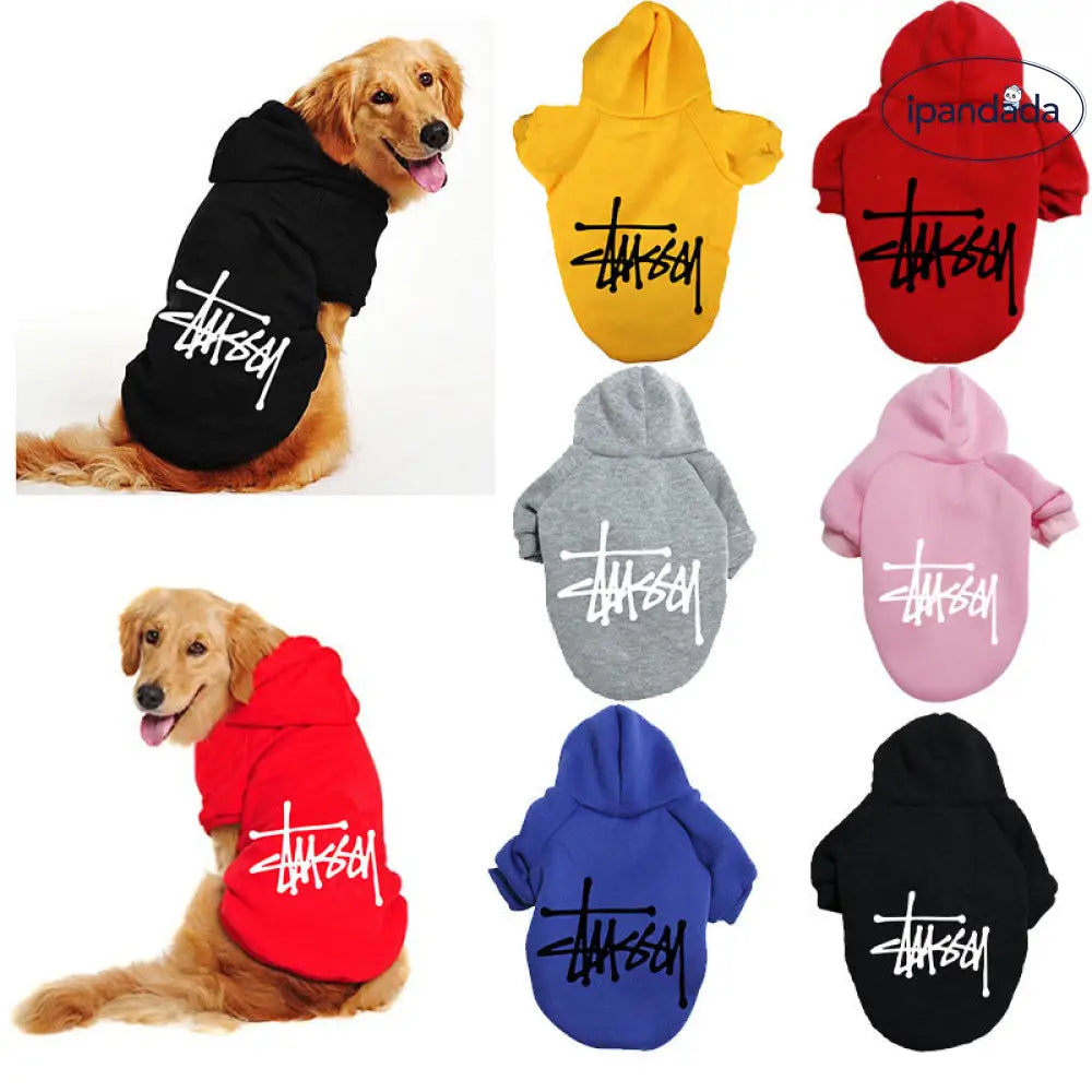 秋冬 ペット服 レタープリント トレンド おしゃれ 人気 犬用 フリース裏起毛 パーカー フード付き スポーツウェア 小型犬 中型犬 大型犬 変身 防寒 暖かい 快適 撥水 外出用 インスタ映え ブランド風 厚手 ストリート カジュアル モード ID2293