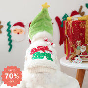 秋冬 ペット かわいい 小犬 小猫 カジュアル ファッション クリスマス ベイビー フリース 服 ID3003