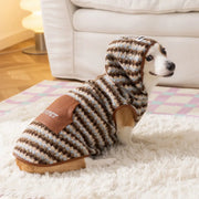 秋冬 レトロ ヒョウ柄 フード付き コーギーフリース 中型犬 背長 加工 フリース ノースリーブ 2足 ベスト 犬服 ID2501