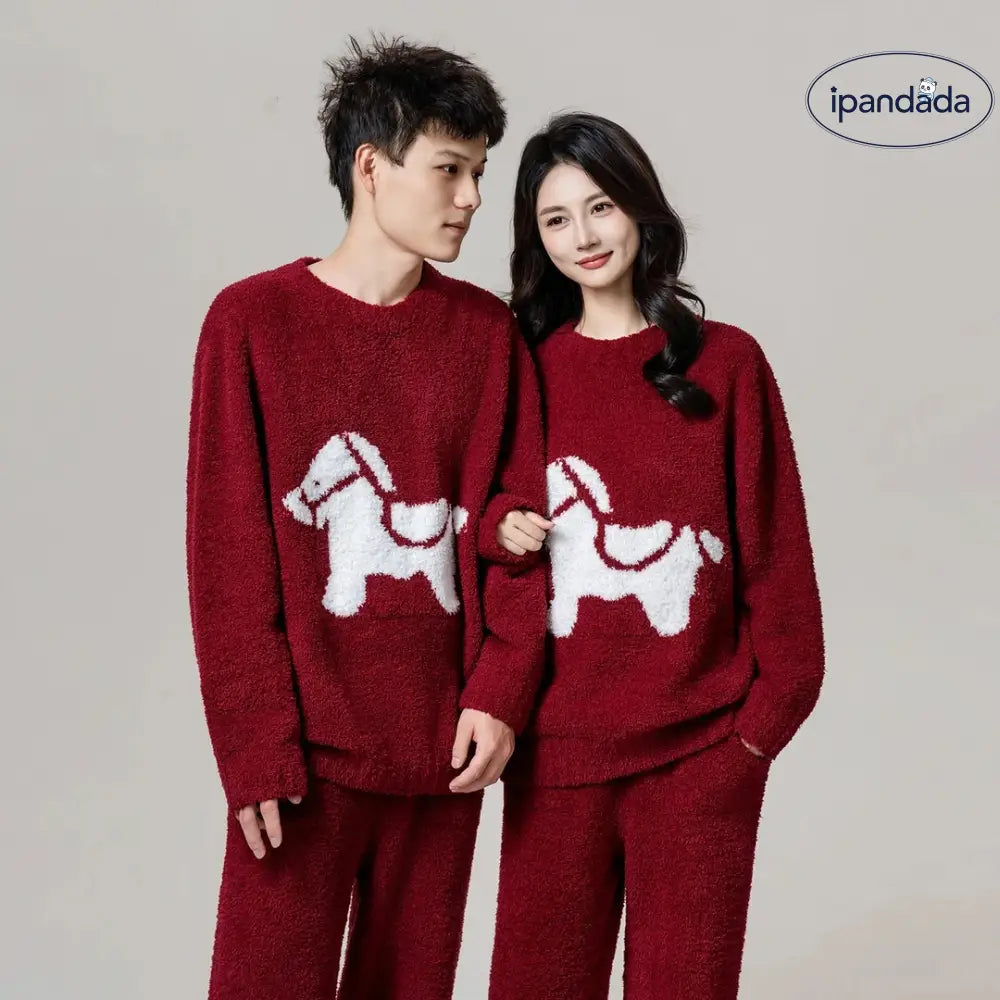 秋冬 新作 パジャマ カップル用 ラウンジウェア ハーフベルベット 保温 セットアップ フリース 厚手 冬 着る毛布 もこもこ 長袖 あったか 暖かい 冬用 寝巻き 防寒対策 レディース メンズ 彼女 彼氏 夫婦お揃い 新婚お祝い