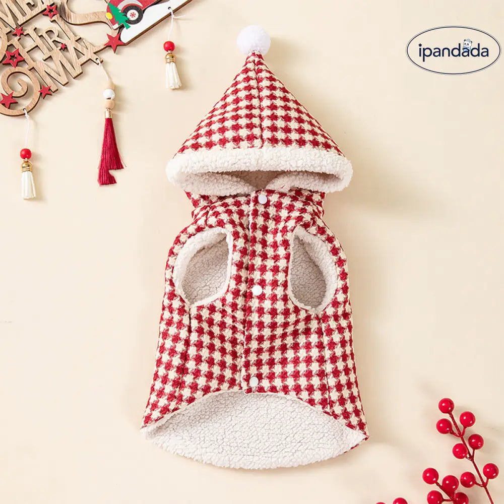 秋冬新作 ペットウェア クリスマスバージョン ベスト 防寒 ジャケット 猫服 テディ お散歩 かっこいい かわいい 犬 クリスマスプレゼント ID3571 ペット用品＞ウェア