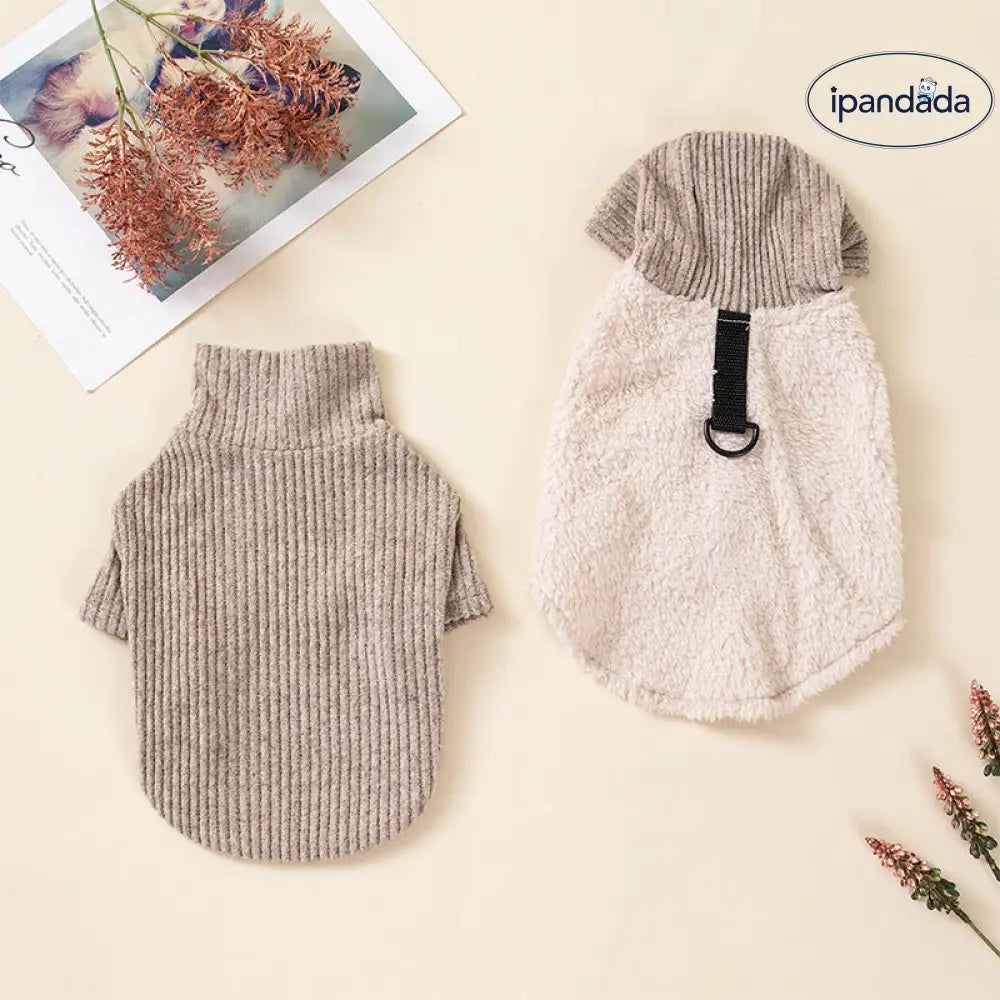 秋冬 新作 ペットウェア 犬用 スウェット セット 牽引リング チワワ ビションフリーゼ用 ID3272