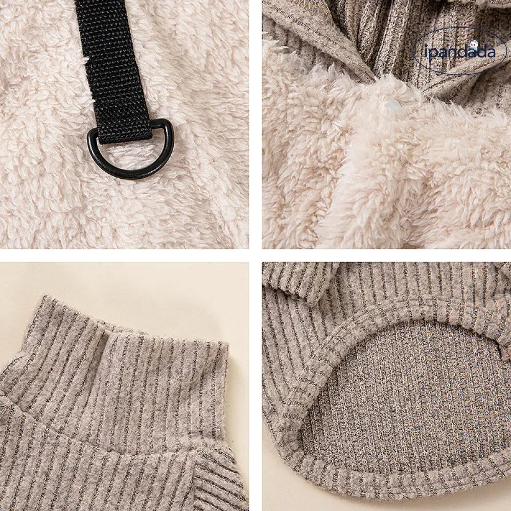 秋冬 新作 ペットウェア 犬用 スウェット セット 牽引リング チワワ ビションフリーゼ用 ID3272