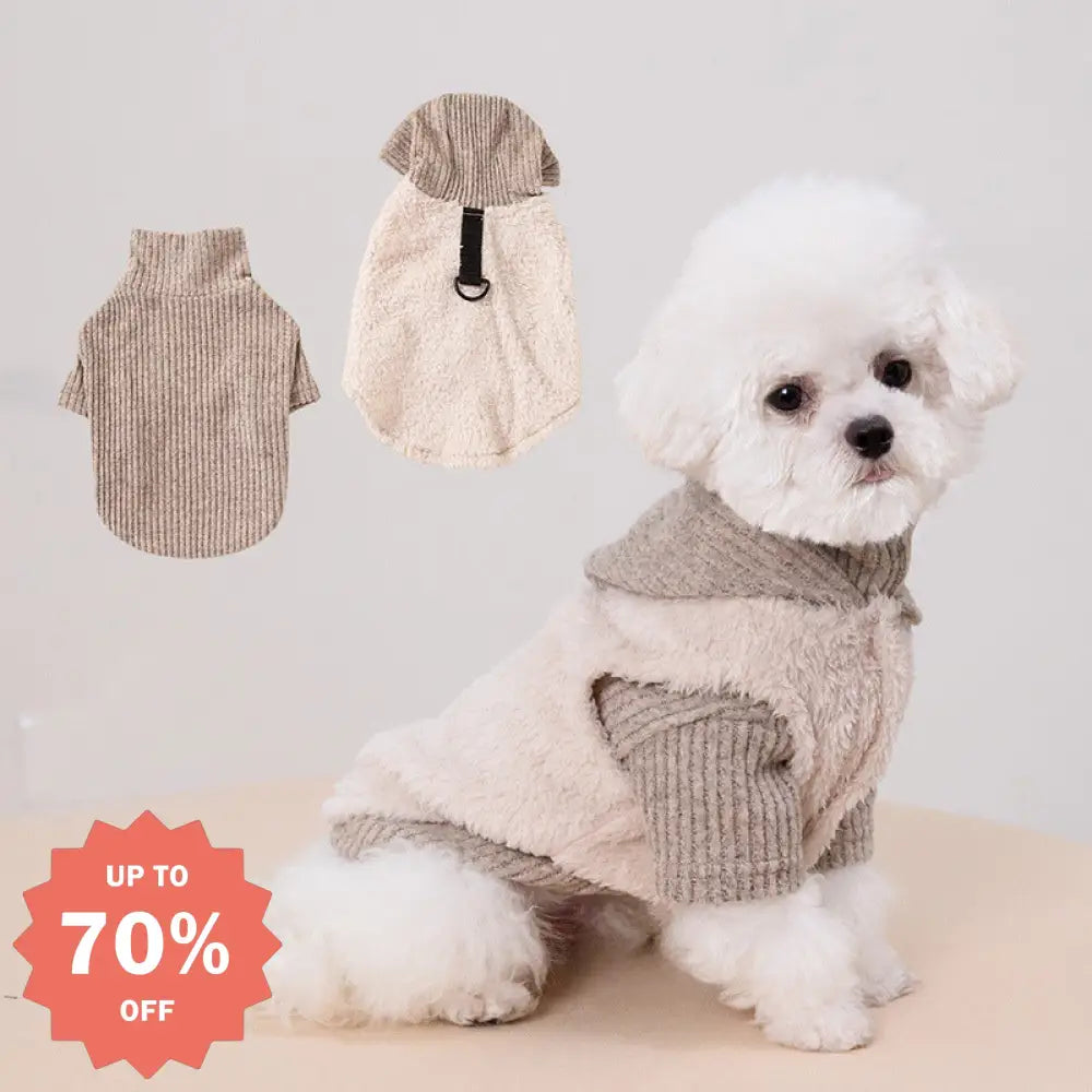 秋冬 新作 ペットウェア 犬用 スウェット セット 牽引リング チワワ ビションフリーゼ用 ID3272 写真通り / XS