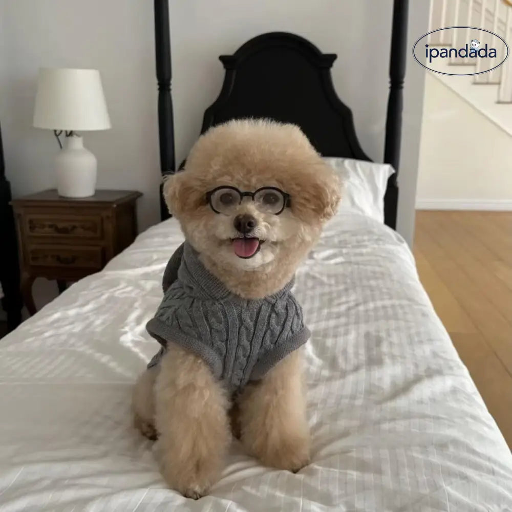 秋冬新作 犬用 うさぎ耳 フード付き ニット セーター 保温 かわいい テディ ベション ボメラニアン ペット用 ID3225