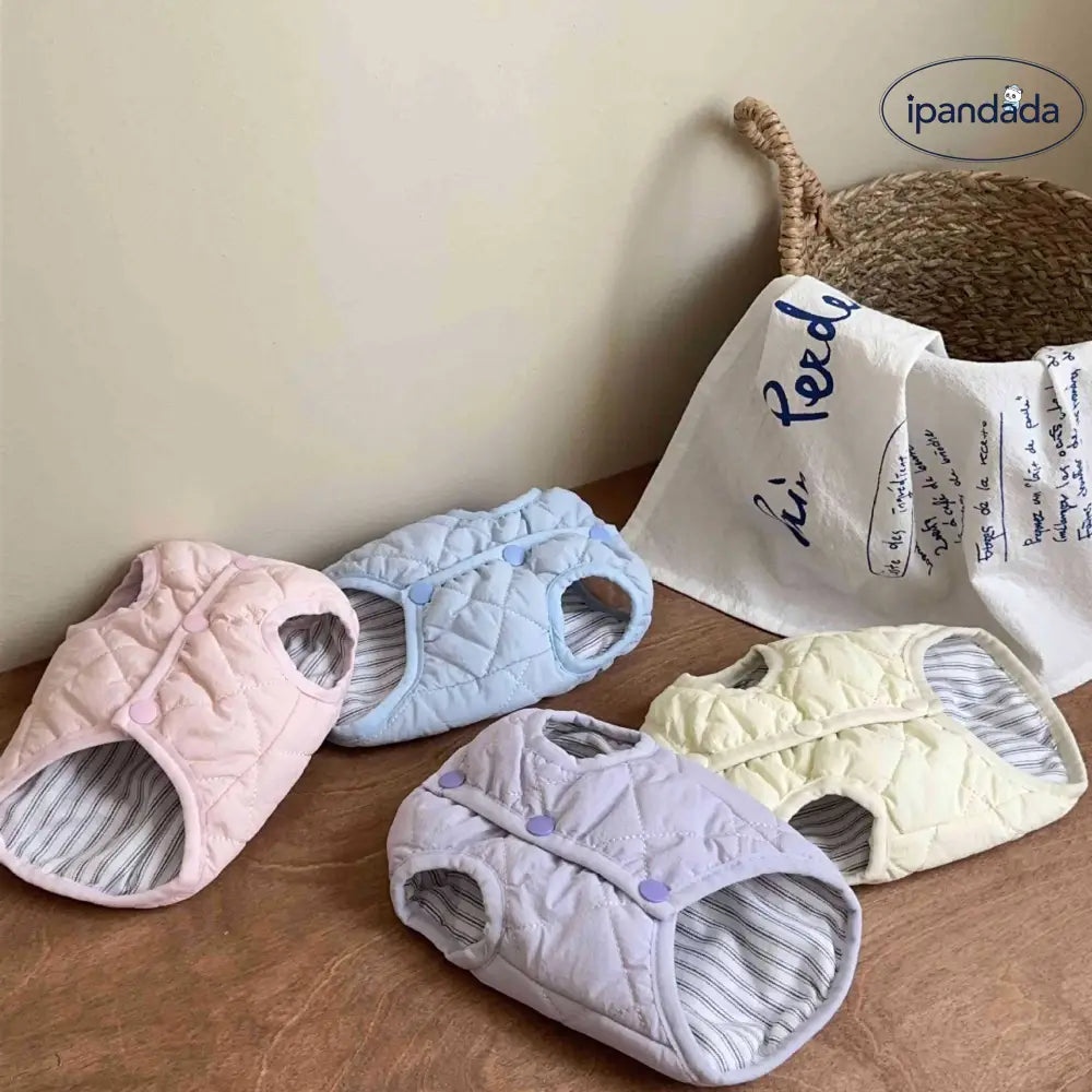 秋冬用 ペット コート 可愛い 保温 コットンベスト 小型犬 猫用 ビション フリーゼ テディ スノウシュナウザー ID3166 ペット用品＞ウェア