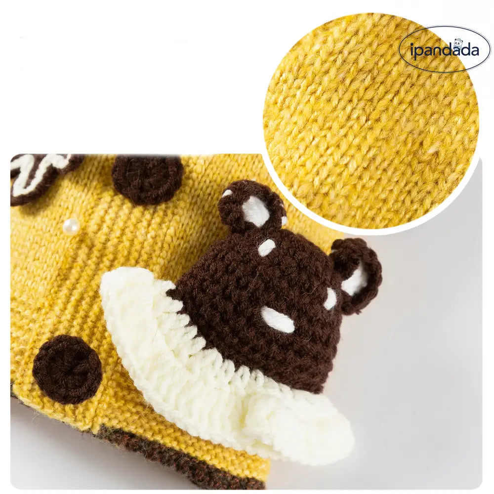 秋冬用 ペットウェア ブルー ベアスターマーク 可愛い セーター 小型犬用 ビーグル 厚手 犬服 ニット お散歩 かっこいい かわいい クリスマス ギフト ID3575 ペット用品＞ウェア