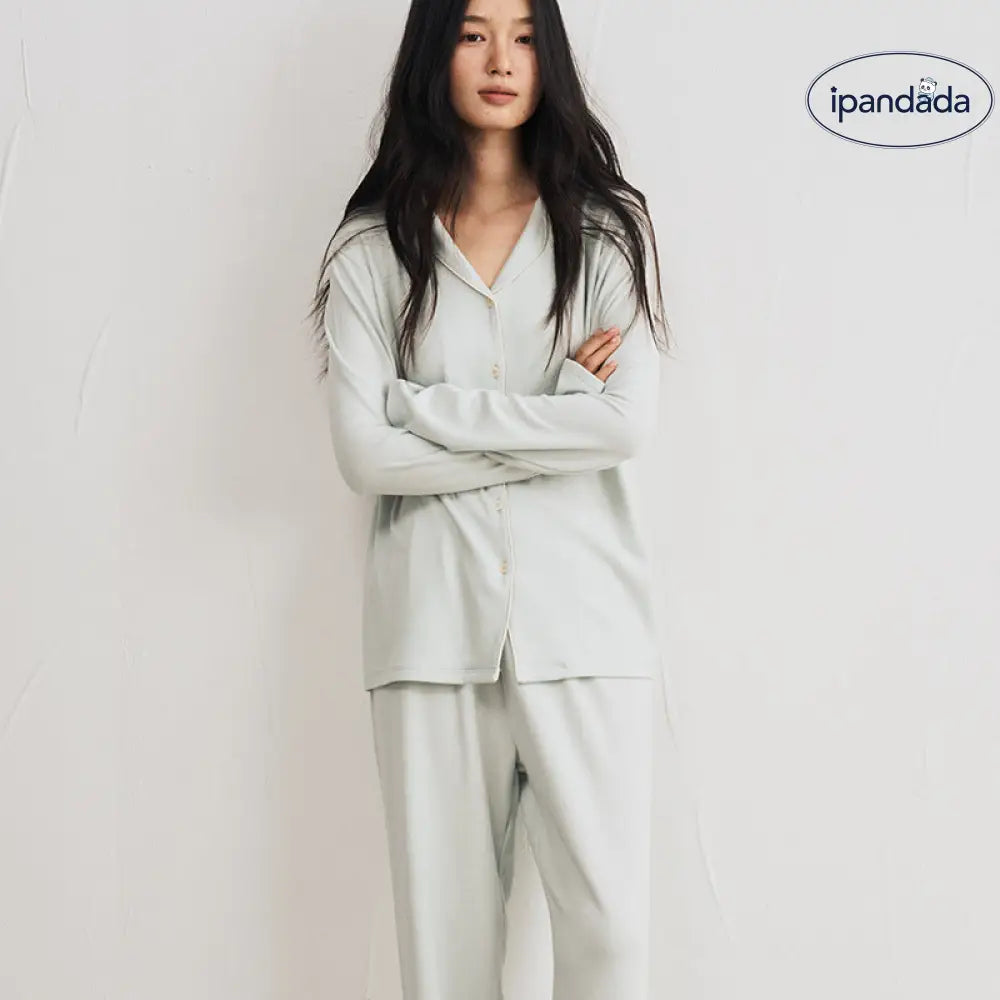 秋冬用 レディース 無地 ボタンカーディガン 長袖 高級 快適 パジャマ ID3797