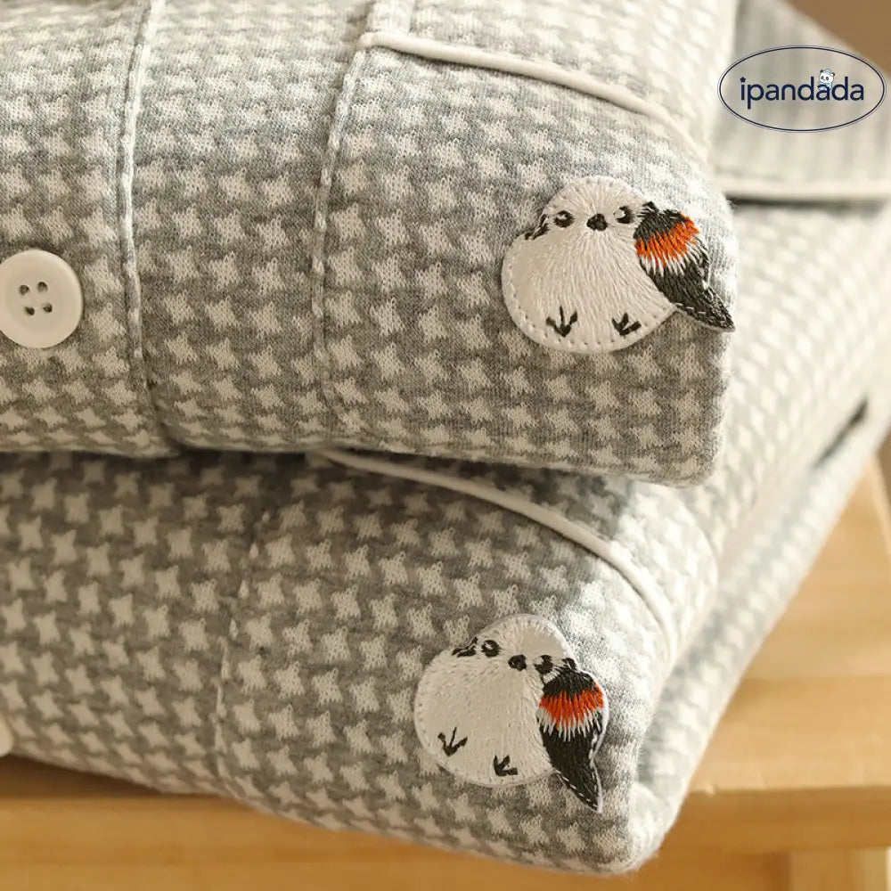 秋冬カップル エアリーコットン ペアパジャマ 男女用 コットン 保温 ルームウェア 高級感 セット カップル クリスマス ギフト ID3157 コーディネート＞ペアルック