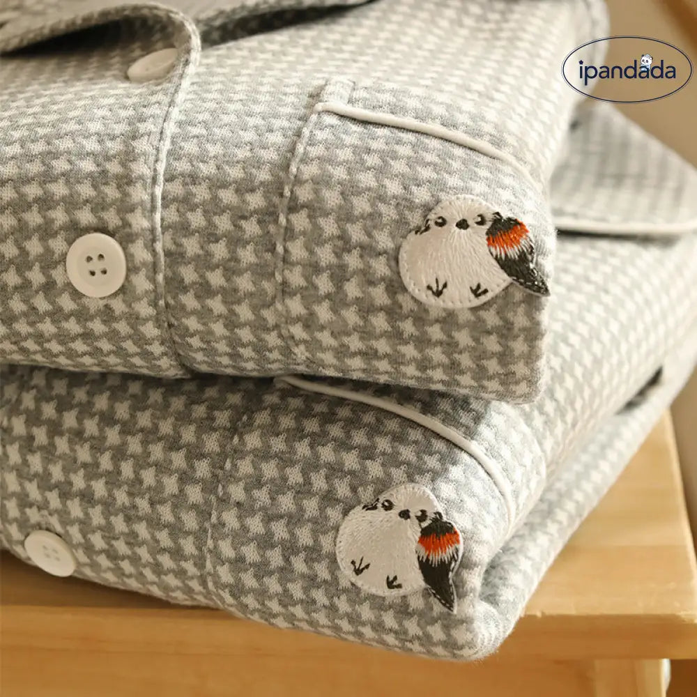 秋冬カップル エアリーコットン ペアパジャマ 男女用 コットン 保温 ルームウェア 高級感 セット カップル クリスマス ギフト ID3157 コーディネート＞ペアルック