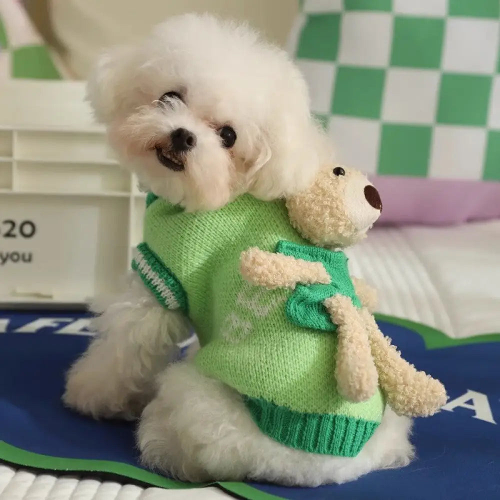 秋 犬服 ビション 子犬 ポメラニアン テディ 小型犬 秋冬 ペット セーター ID2510
