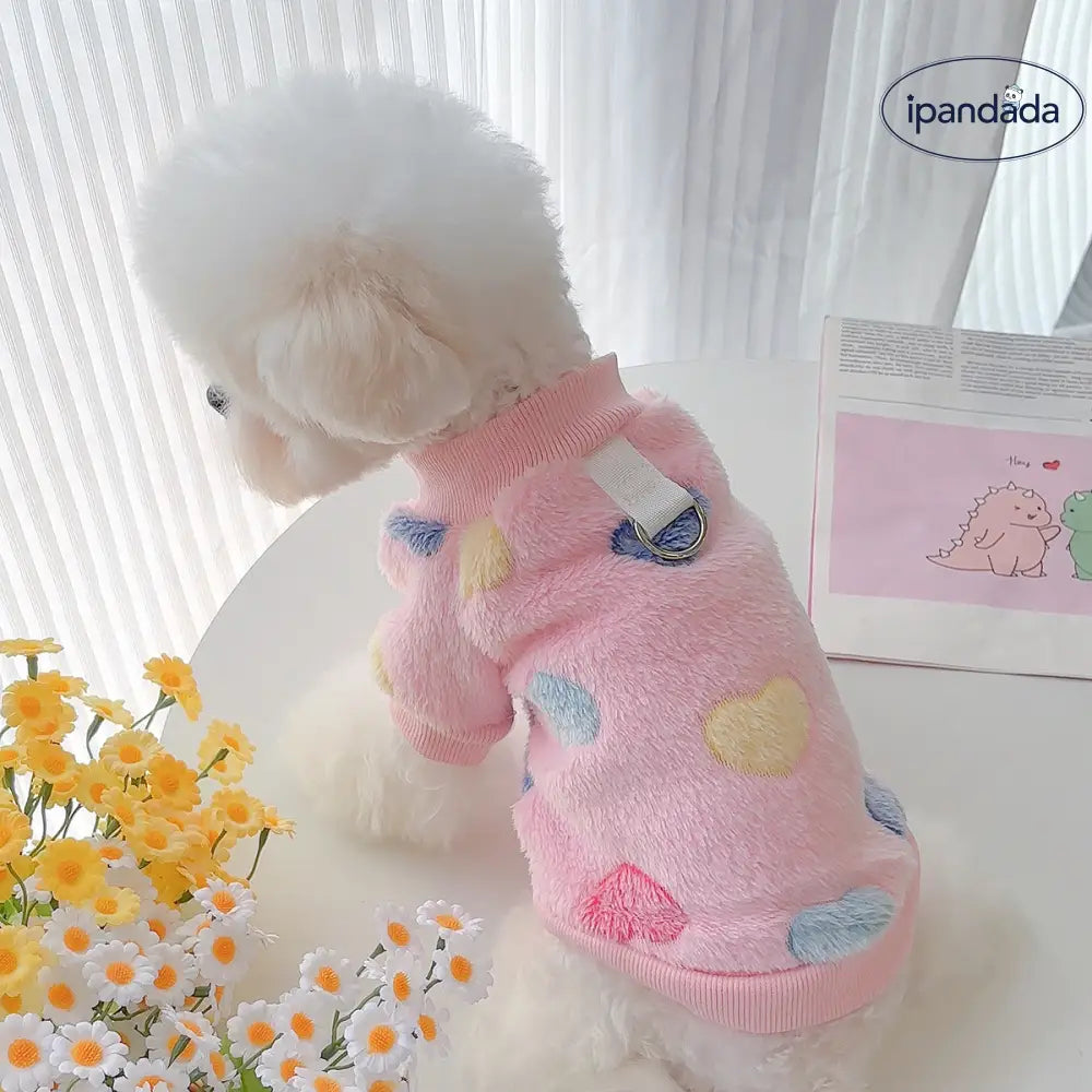 秋 新作 フランネル 保温 皮膚に優しい ペット服 犬猫用 テディベア ビションフリーゼ ポメラニアン 牽引可能 ベスト ID2450